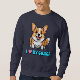 Moletom Eu Amo Meu Corgi