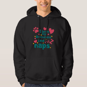 Moletom Eu Amo Meu Dachshund E Naps