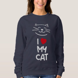 Moletom Eu amo meu gato