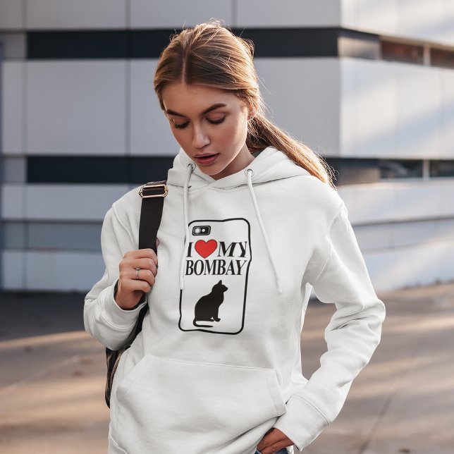 Moletom Eu Amo Meu Gato De Bomba (Criador carregado)