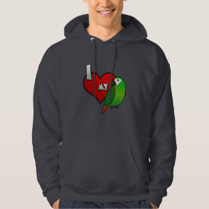 Moletom Eu amo meu Hoodie severo do Macaw