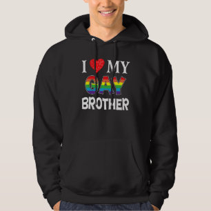 Moletom Eu Amo Meu Irmão Gay Lgbt Lésbica Arco-Íris Ortod 