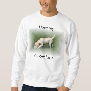 Moletom Eu amo meu laboratório amarelo