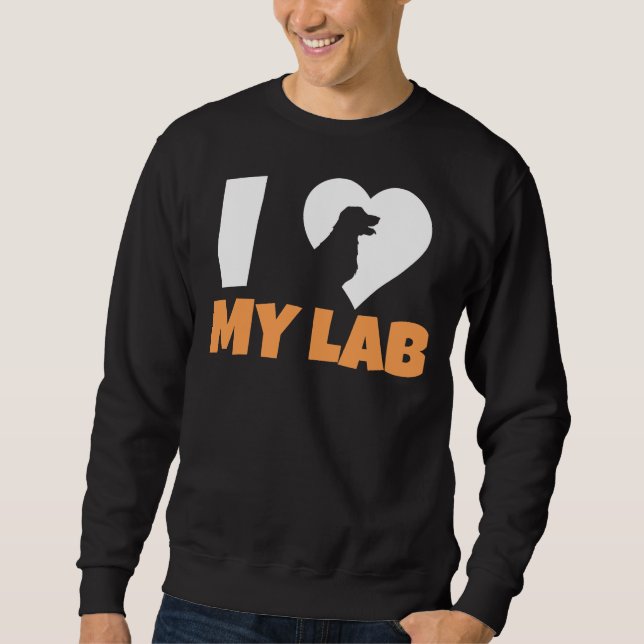Moletom Eu Amo Meu Labrador 211 (Frente)