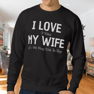 Moletom Eu Amo Meu Marido Engraçado