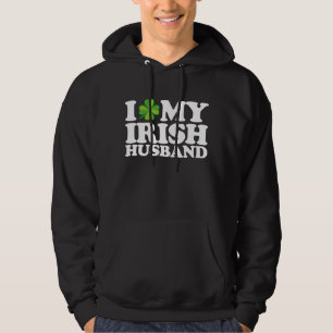 Moletom Eu Amo Meu Marido Irlandês Casal Dia de São Patríc