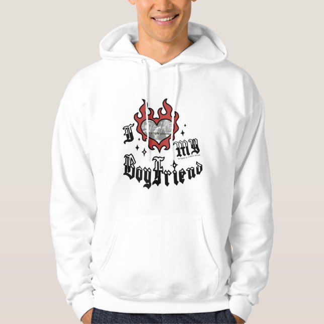 Moletom Eu Amo Meu Namorado - Vermelho - DingusDesign  (Frente)