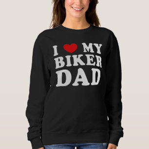 Moletom Eu Amo Meu Pai De Biker Legal Padre Marido Gra