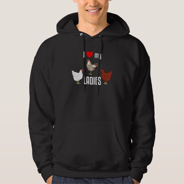 Moletom Eu Amo Meu Proprietário De Frango Das Minhas Senho (Frente)