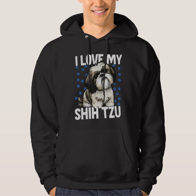 Moletom Eu Amo Meu Shih Tzu (Frente)