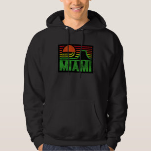 Moletom Eu Amo Miami FL Ilustração de Roupa de Miami Beach