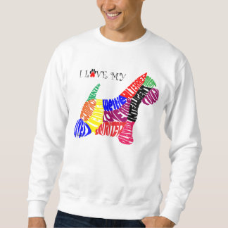 Moletom Eu amo minha camisola de Westie