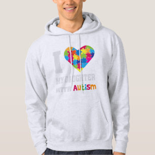 Moletom Eu Amo Minha Filha Com Autismo - Orgulhosa Mãe Pa