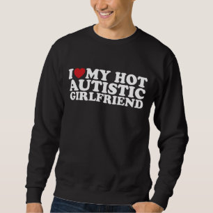 Moletom Eu Amo Minha Namorada Autista Gatinha GF Autismo C