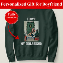 Eu Amo Minha Namorada Foto Sweatshirt Presente par