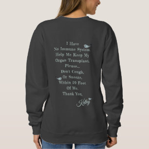 Moletom Eu Amo Minha Nova Cinza De Transplante De Órgãos E