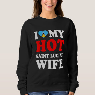 Moletom Eu amo minha quente esposa são-lucense presente en