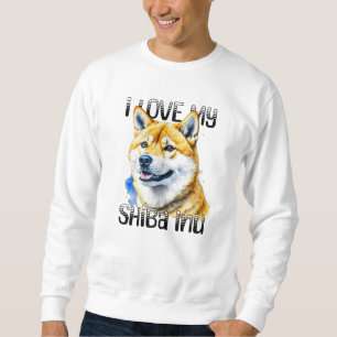 Moletom Eu Amo Minha Shiba Inu   Proprietário do cão