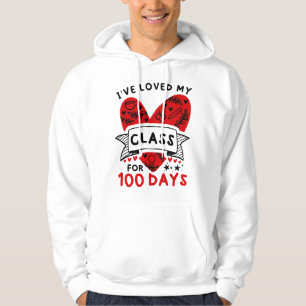 Moletom Eu Amo Minha Turma Há 100 Dias de Aula Professor