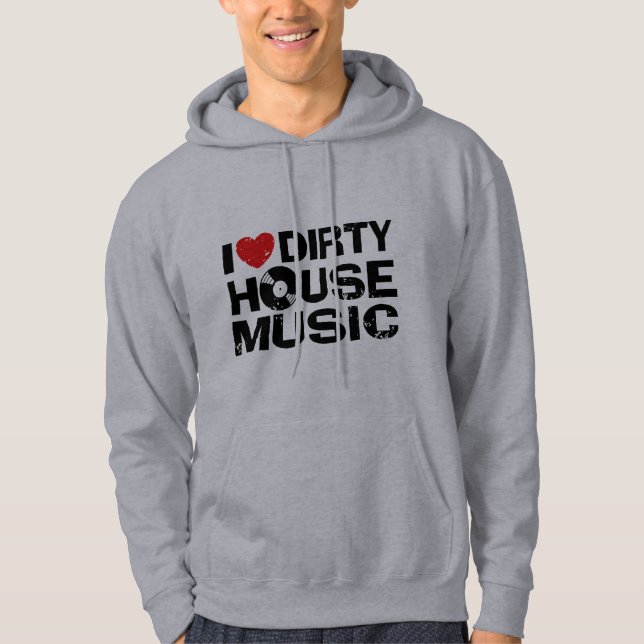 Moletom Eu Amo Música De Casa Suja (Frente)