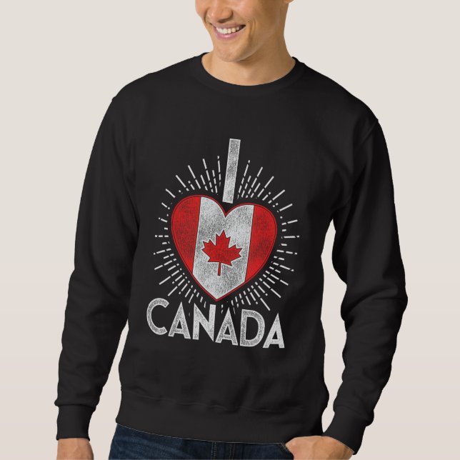 Moletom Eu amo o Canadá (Frente)