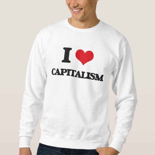 Moletom Eu amo o capitalismo (Frente)
