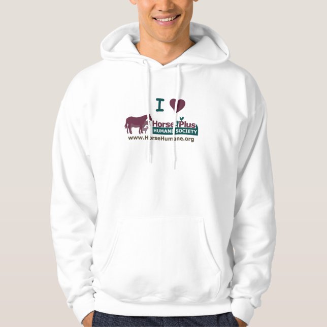 Moletom Eu amo o cavalo mais - o Hoodie (Frente)