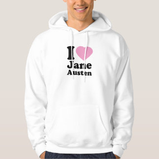 Moletom Eu amo o Hoodie de Jane Austen