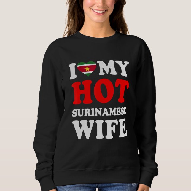 Moletom Eu amo o meu marido de mulher surinamesa (Frente)