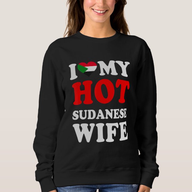 Moletom Eu amo o meu marido santo sudanês (Frente)