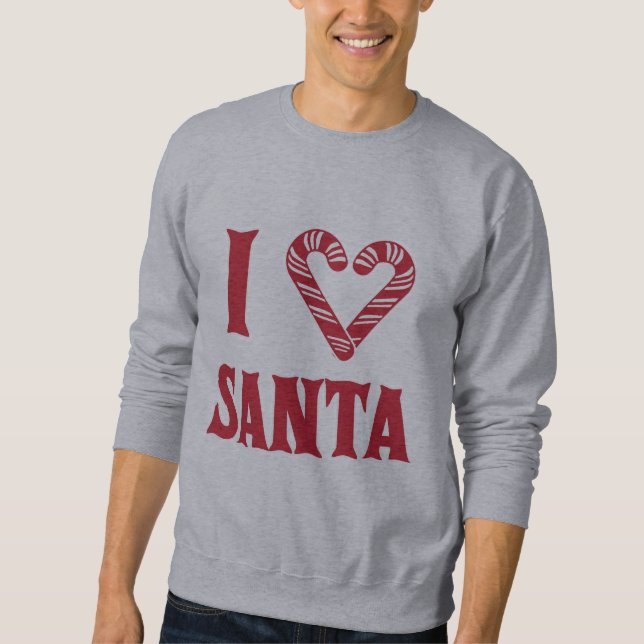 Moletom Eu amo o papai noel (Frente)