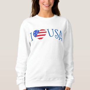 Moletom Eu amo o Patriótico dos EUA, 4 de julho, American