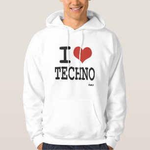 Moletom Eu amo o techno