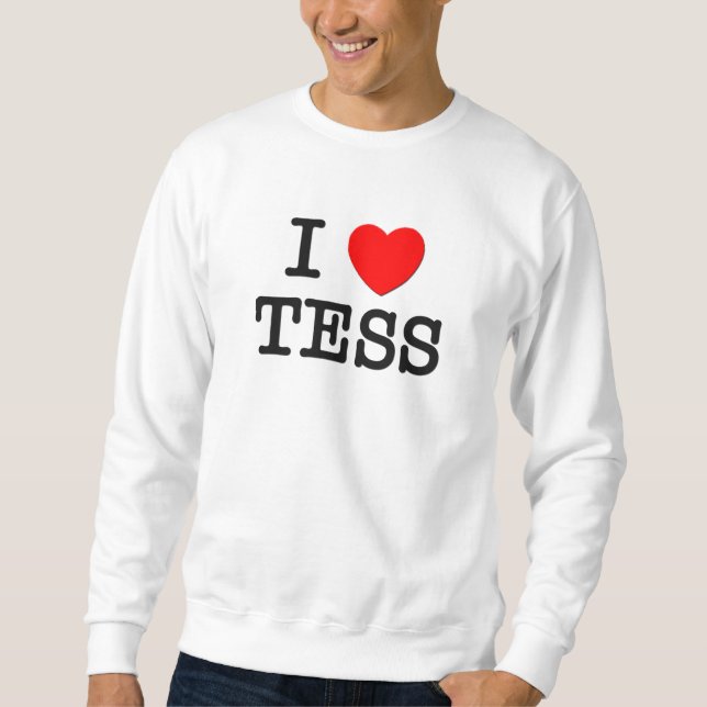 Moletom Eu amo o TESS (Frente)