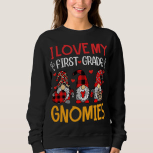 Moletom Eu Amo Os Meus Primeiros Gnomos De Grau Engraçado