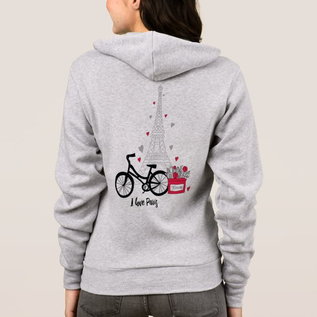 Moletom Eu amo Paris (Verso)