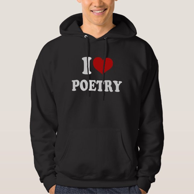 Moletom Eu Amo Poesia (Frente)