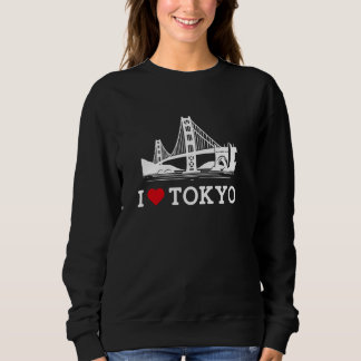 Moletom Eu Amo Ponte de Tóquio Piada de Brincadeira Troça 