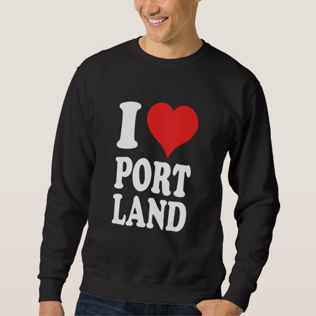 Moletom Eu Amo Portland 1 (Frente)