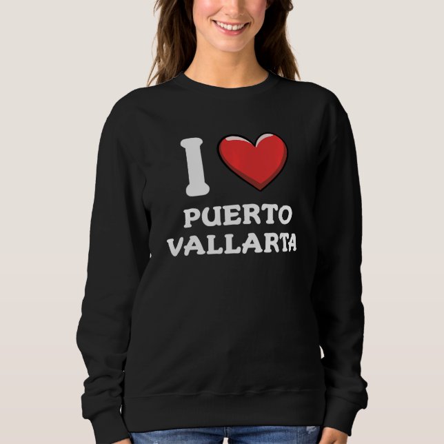 Moletom Eu Amo Puerto Vallarta México 6 (Frente)