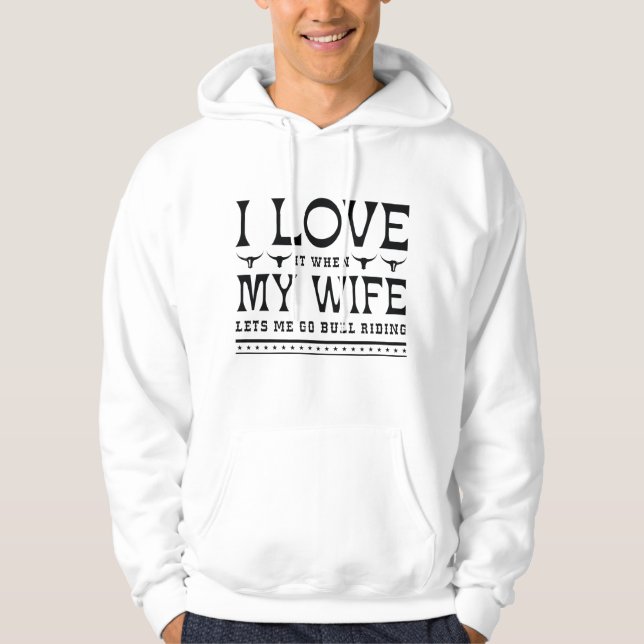 Moletom Eu Amo Quando Minha Esposa Me Deixa Ir Torrar (Frente)