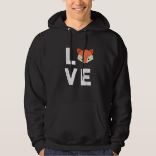 Moletom Eu Amo Raposas Linda Raposa Engraçada Raposa Amor 