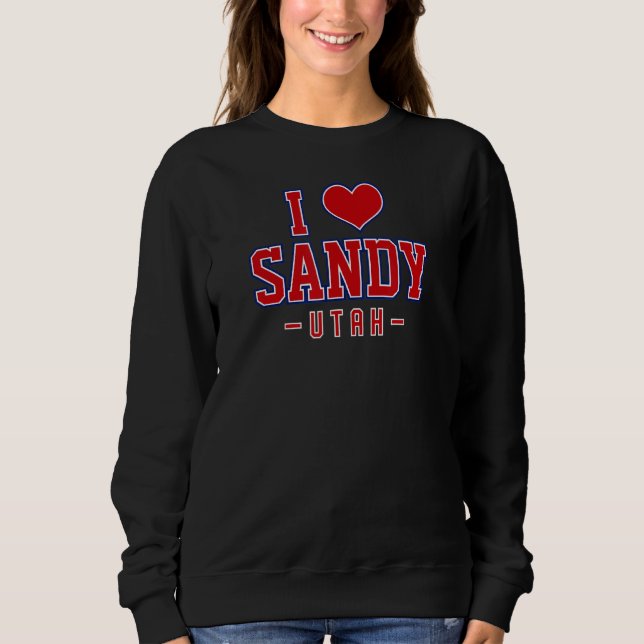 Moletom Eu Amo Sandy Utah (Frente)