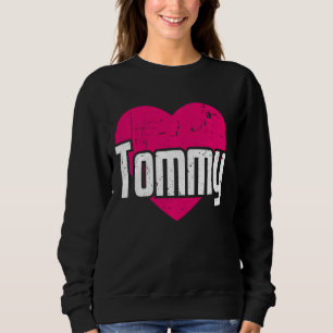 Moletom Eu Amo Tommy Cute Primeiro Nome Eu Corto Tommy