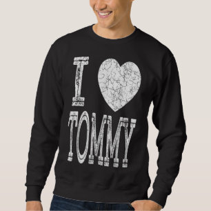 Moletom Eu Amo Tommy Namorados Son Boy Heart Hus