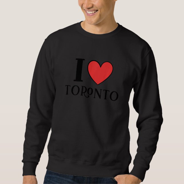 Moletom Eu Amo Toronto Canadá Premium (Frente)