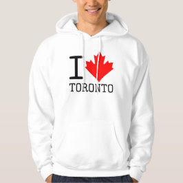 Moletom Eu Amo Toronto Ontario Canada Maple Leaf