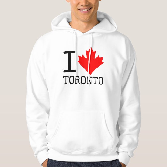 Moletom Eu Amo Toronto Ontario Canada Maple Leaf (Frente)