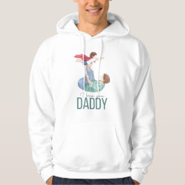 Moletom Eu Amo Você Papai Capuz de Super-herói Pai e Filho