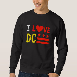 Moletom Eu Amo Washington D C Nativo do Distrito de Columb